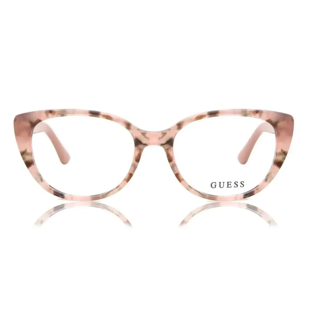 NEW Guess GU2908 074 pink tortoise shell Cat-eye glasses
